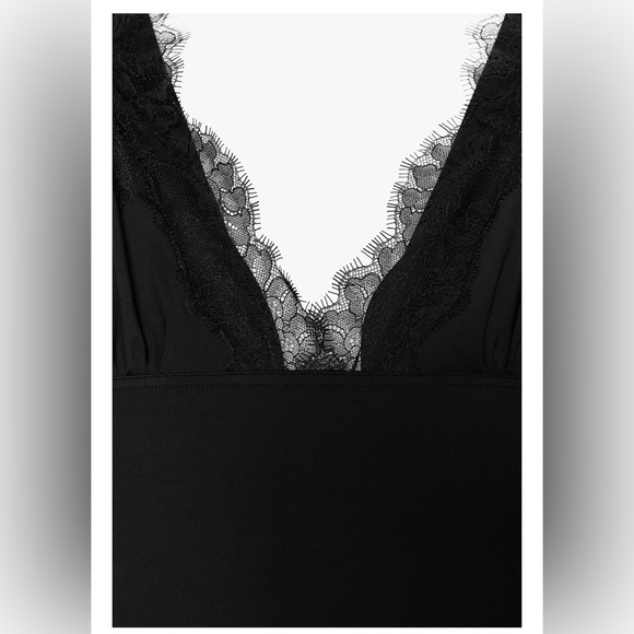 ❗️BUY NOW❗️ITEM WILL BE REMOVED SOON❗️ZARA Black Lace Trim Slip Dress - Picture 10 of 11